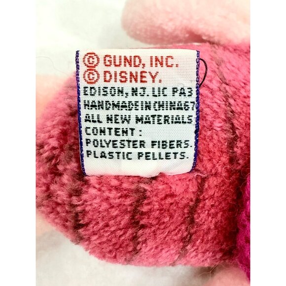 Piglet Plush Toy With Knit Elf Hat By Gund For Disney - Swing/Tush Tags Intact - Picture 10 of 12